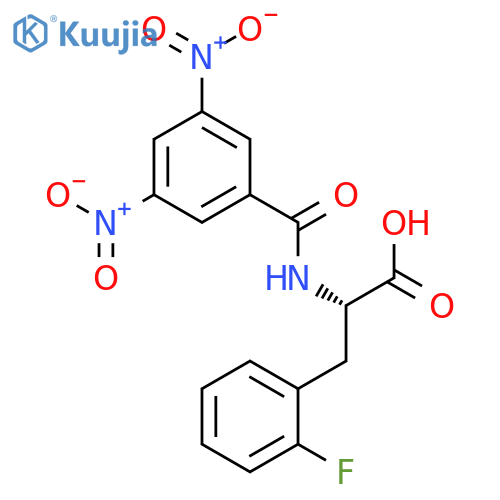 L-Phenylalanine, N-(3,5-dinitrobenzoyl)-2-fluoro- structure