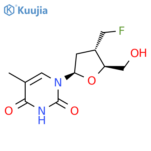 Thymidine, 3'-deoxy-3'-(fluoromethyl)- structure