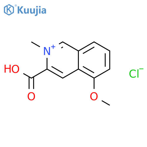 Isoquinolinium, 3-carboxy-5-methoxy-2-methyl-, chloride structure