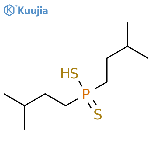 PHOSPHINODITHIOIC ACID, BIS(3-METHYLBUTYL)- structure