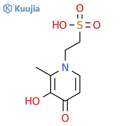 1(4H)-Pyridineethanesulfonic acid, 3-hydroxy-2-methyl-4-oxo- structure