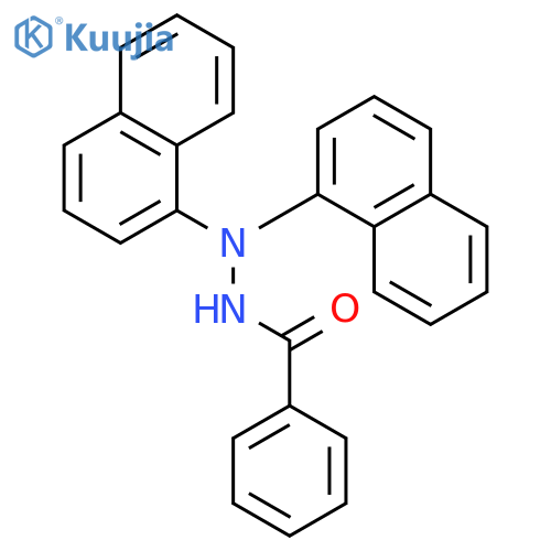 Benzoic acid, 2,2-di-1-naphthalenylhydrazide structure