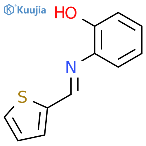 Phenol,2-[(2-thienylmethylene)amino]- structure