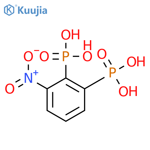 Phosphonic acid, (nitrophenylene)bis- structure