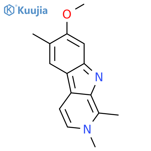 7-Methoxy-1,2,6-trimethyl-2H-beta-carboline structure