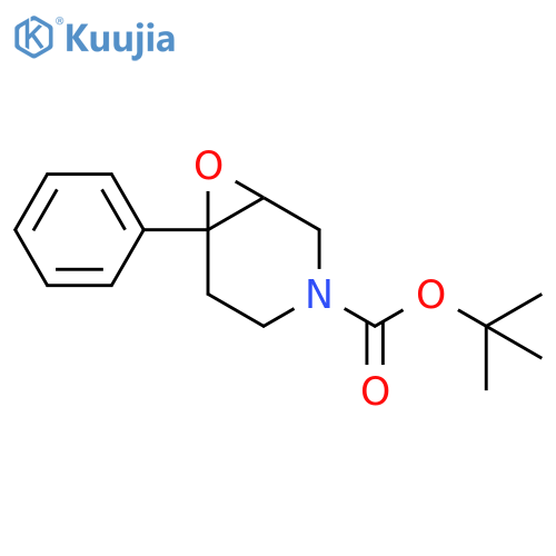 tert-butyl 6-phenyl-7-oxa-3-azabicyclo[4.1.0]heptane-3-carboxylate structure
