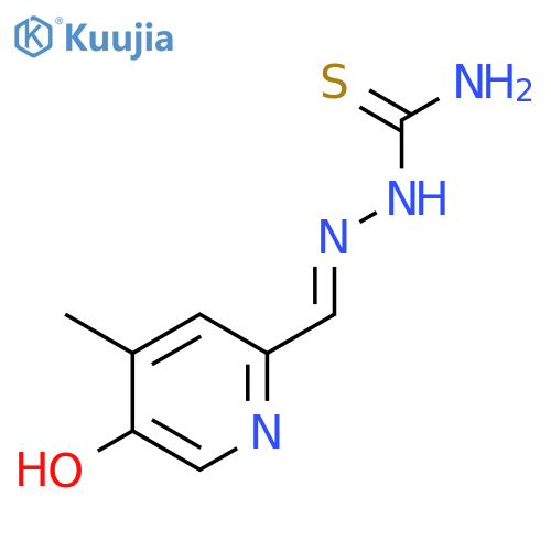 Hydrazinecarbothioamide,2-[(5-hydroxy-4-methyl-2-pyridinyl)methylene]- structure