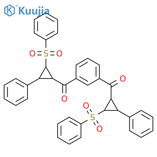 Methanone, 1,3-phenylenebis[[2-phenyl-3-(phenylsulfonyl)cyclopropyl]- structure