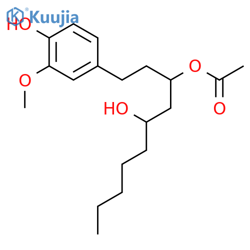(3R,5S)-3-Acetoxy-5-hydroxy-1-(4-hydroxy-3-methoxyphenyl)decane structure