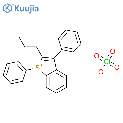 Benzo[b]thiophenium, 1,3-diphenyl-2-propyl-, perchlorate structure