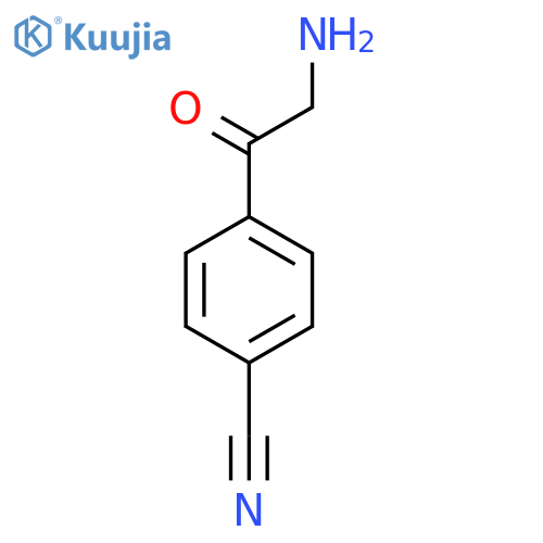 4-(2-aminoacetyl)benzonitrile structure