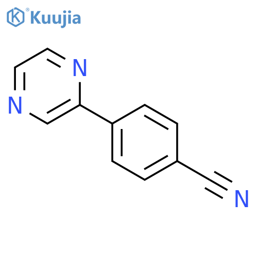 4-(pyrazin-2-yl)benzonitrile structure