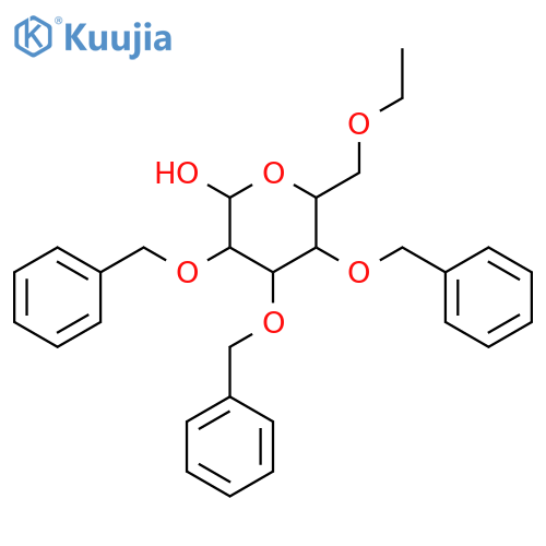 β-D-Galactopyranose, 6-O-ethyl-2,3,4-tris-O-(phenylmethyl)- structure