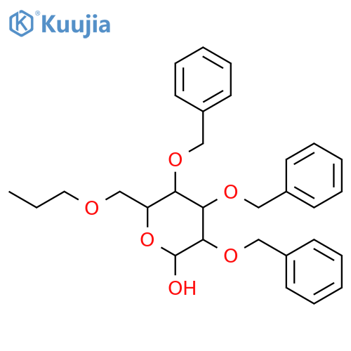 α-D-Galactopyranose, 2,3,4-tris-O-(phenylmethyl)-6-O-propyl- structure