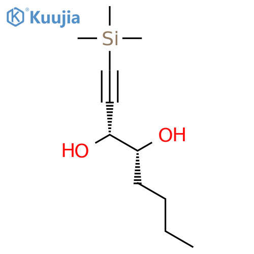 1-Octyne-3,4-diol, 1-(trimethylsilyl)-, (R*,R*)- structure