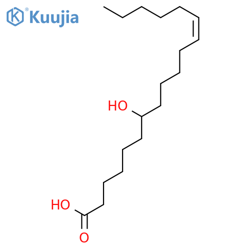 12-Octadecenoic acid, 7-hydroxy-, (Z)- structure