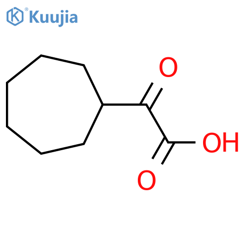 2-Cycloheptyl-2-oxoacetic acid structure
