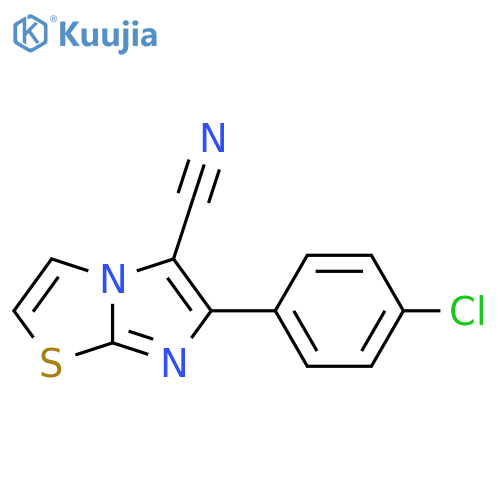 6-(4-Chlorophenyl)imidazo2,1-b1,3thiazole-5-carbonitrile structure