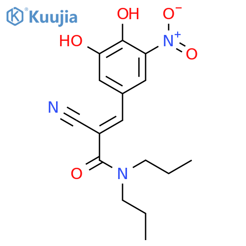 2-Propenamide, 2-cyano-3-(3,4-dihydroxy-5-nitrophenyl)-N,N-dipropyl- structure