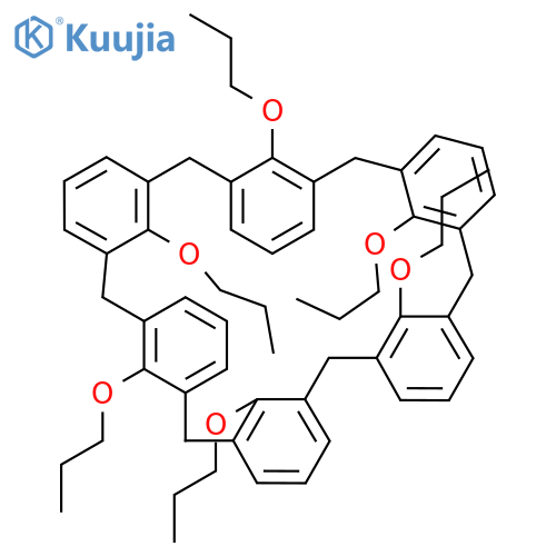 37,38,39,40,41,42-Hexapropoxyheptacyclo[31.3.1.13,7.19,13.115,19.121,25.127,31]dotetraconta-1(37),3(42),4,6,9(41),10,12,15(40),16,18,21,23,25(39),27,29,31(38),33,35-octadecaene structure