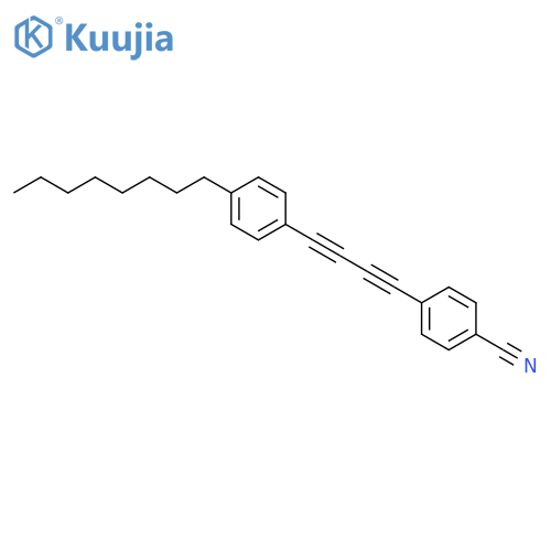 Benzonitrile, 4-[4-(4-octylphenyl)-1,3-butadiynyl]- structure