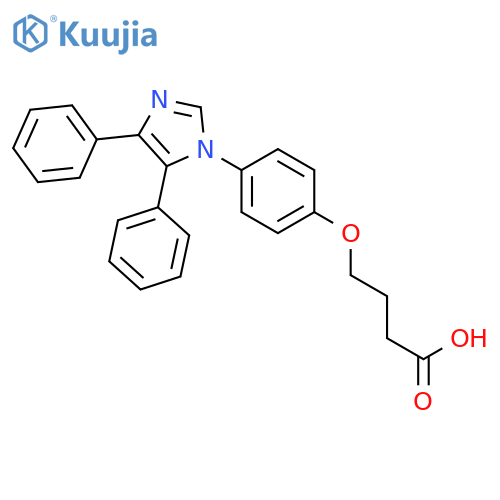 Butanoic acid, 4-[4-(4,5-diphenyl-1H-imidazol-1-yl)phenoxy]- structure