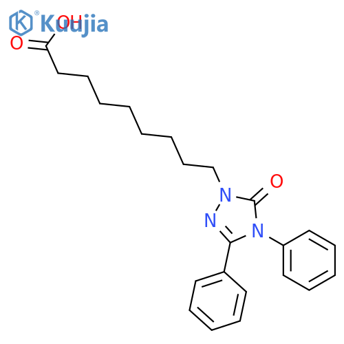 1H-1,2,4-Triazole-1-nonanoic acid, 4,5-dihydro-5-oxo-3,4-diphenyl- structure