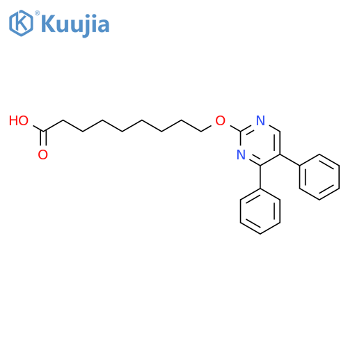 Nonanoic acid, 9-[(4,5-diphenyl-2-pyrimidinyl)oxy]- structure