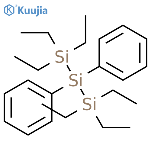 Trisilane, 1,1,1,3,3,3-hexaethyl-2,2-diphenyl- structure
