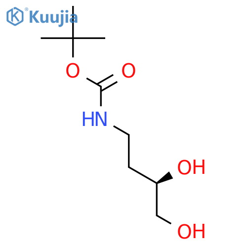 Carbamic acid,(3,4-dihydroxybutyl)-, 1,1-dimethylethyl ester, (R)- (9CI) structure