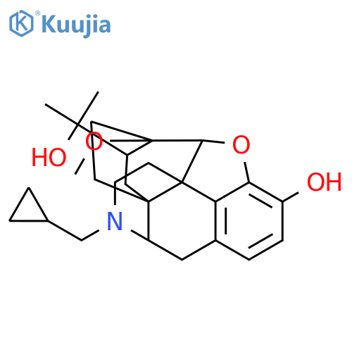 6,14-Ethenomorphinan-7-methanol,17-(cyclopropylmethyl)-4,5-epoxy-18,19-dihydro-3-hydroxy-6-methoxy-a,a-dimethyl-, (5a,7a)- structure