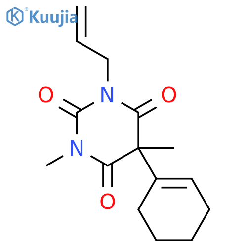 2,4,6(1H,3H,5H)-Pyrimidinetrione,5-(1-cyclohexen-1-yl)-1,5-dimethyl-3-(2-propen-1-yl)- structure