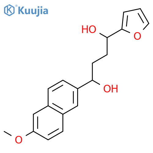 1,4-Butanediol, 1-(2-furanyl)-4-(6-methoxy-2-naphthalenyl)- structure