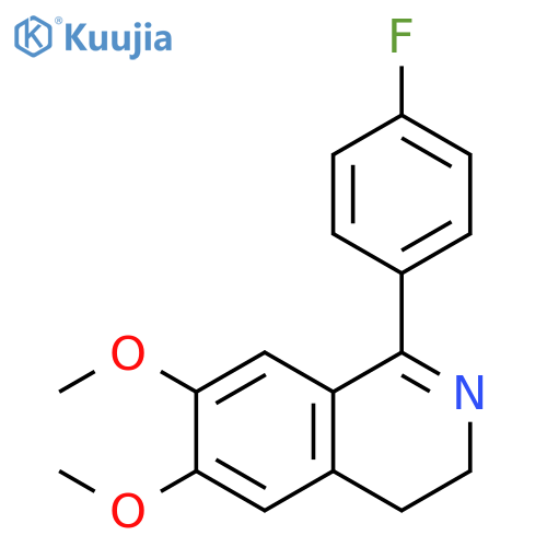 Isoquinoline, 1-(4-fluorophenyl)-3,4-dihydro-6,7-dimethoxy- structure