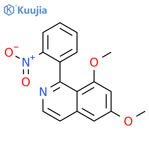 Isoquinoline, 6,8-dimethoxy-1-(2-nitrophenyl)- structure