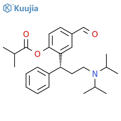 2-Methyl-propanoic Acid 2-(1R)-3-Bis(1-methylethyl)amino-1-phenylpropyl-4-formylphenyl Ester structure