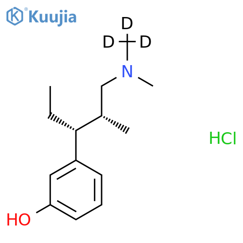 3-[(1R,2R)-3-(dimethylamino-d3)-1-ethyl-2-methylpropyl]-phenol,monohydrochloride structure