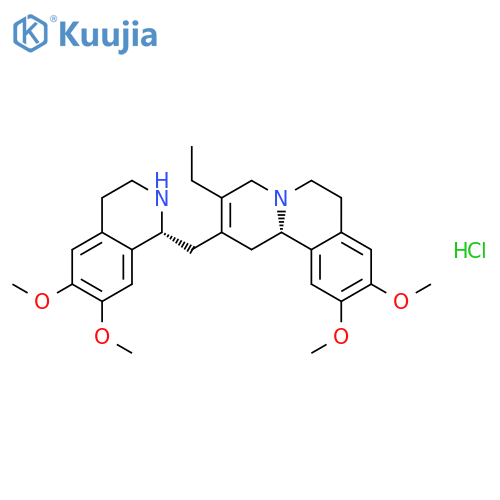 4H-Benzo[a]quinolizine,3-ethyl-1,6,7,11b-tetrahydro-9,10-dimethoxy-2-[[(1R)-1,2,3,4-tetrahydro-6,7-dimethoxy-1-isoquinolinyl]methyl]-,hydrochloride (1:2), (11bS)-rel- structure