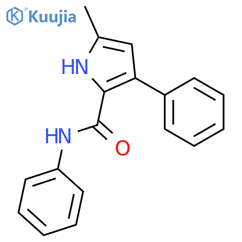 1H-Pyrrole-2-carboxamide, 5-methyl-N,3-diphenyl- structure