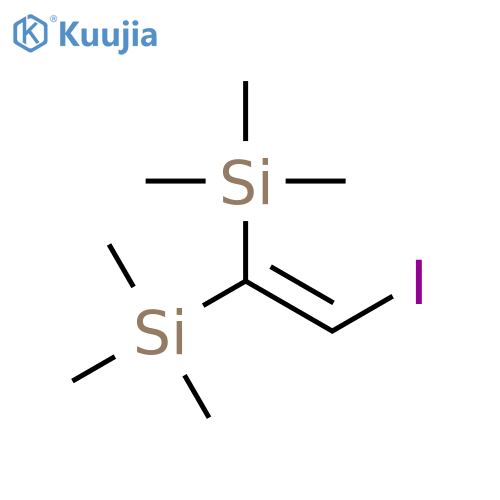 Silane, (iodoethenylidene)bis[trimethyl- structure