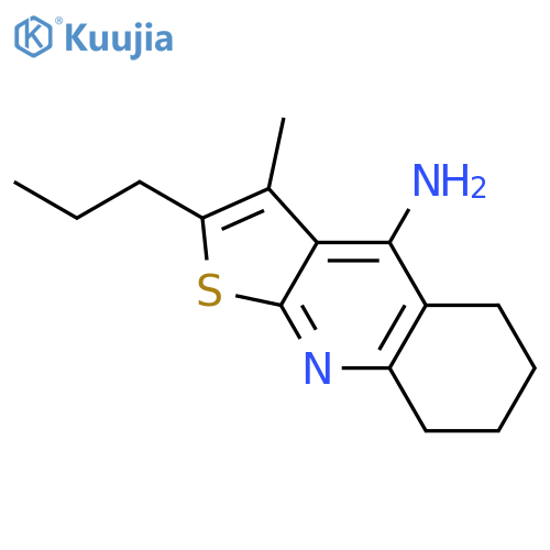 Thieno[2,3-b]quinolin-4-amine, 5,6,7,8-tetrahydro-3-methyl-2-propyl- structure