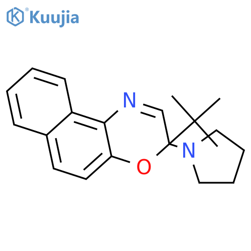 3H-Naphth[2,1-b][1,4]oxazine, 3-(1,1-dimethylethyl)-3-(1-pyrrolidinyl)- structure