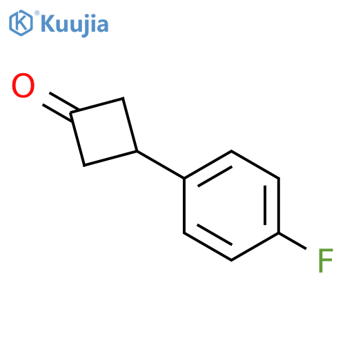 3-(4-fluorophenyl)cyclobutan-1-one structure