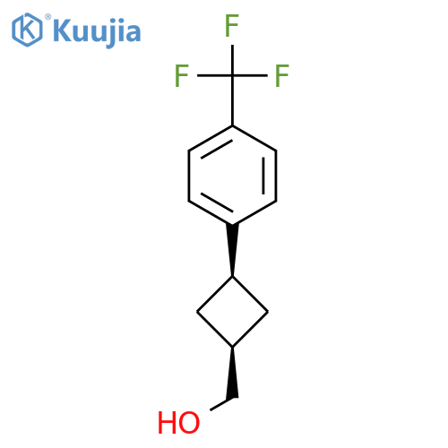 Cyclobutanemethanol, 3-[4-(trifluoromethyl)phenyl]-, cis- structure