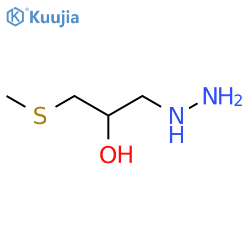 1-hydrazino-3-(methylthio)propan-2-ol structure