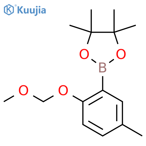 2-(2-(Methoxymethoxy)-5-methylphenyl)-4,4,5,5-tetramethyl-1,3,2-dioxaborolane structure