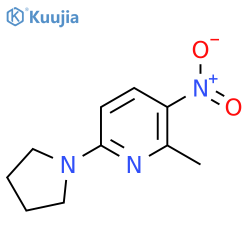 2-Methyl-3-nitro-6-(pyrrolidin-1-yl)pyridine structure