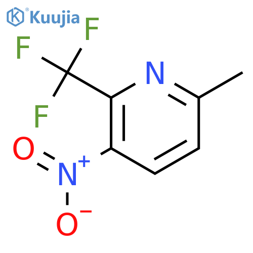 6-Methyl-3-nitro-2-(trifluoromethyl)pyridine structure