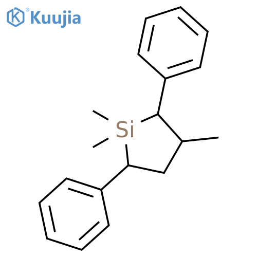 Silacyclopentane, 1,1,3-trimethyl-2,5-diphenyl- structure