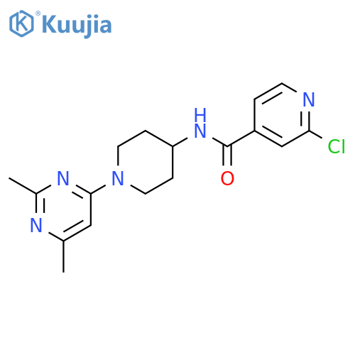 2-Chloro-N-[1-(2,6-dimethyl-4-pyrimidinyl)-4-piperidinyl]-4-pyridinecarboxamide structure